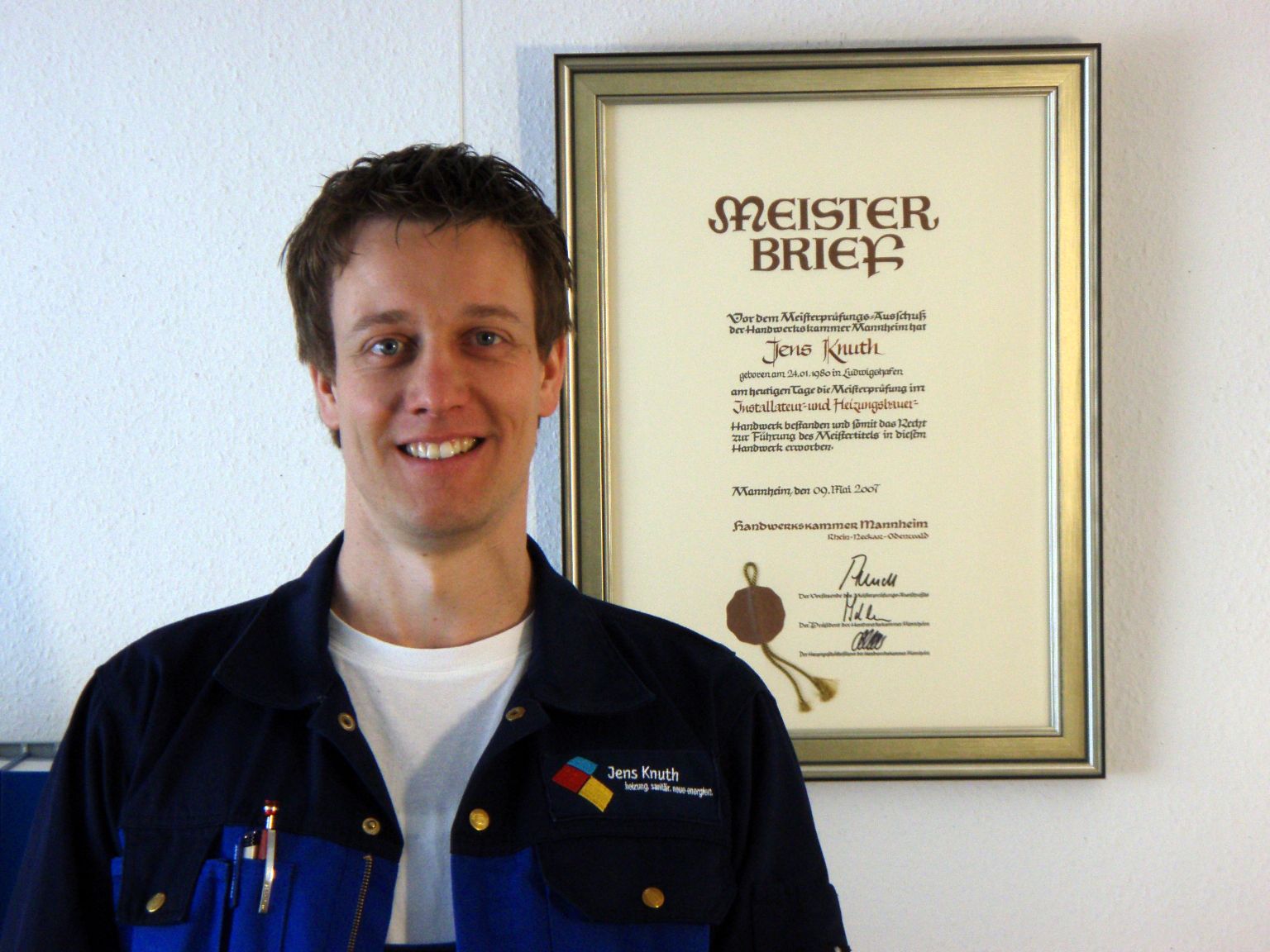 Jens Knuth Meisterbrief 2010