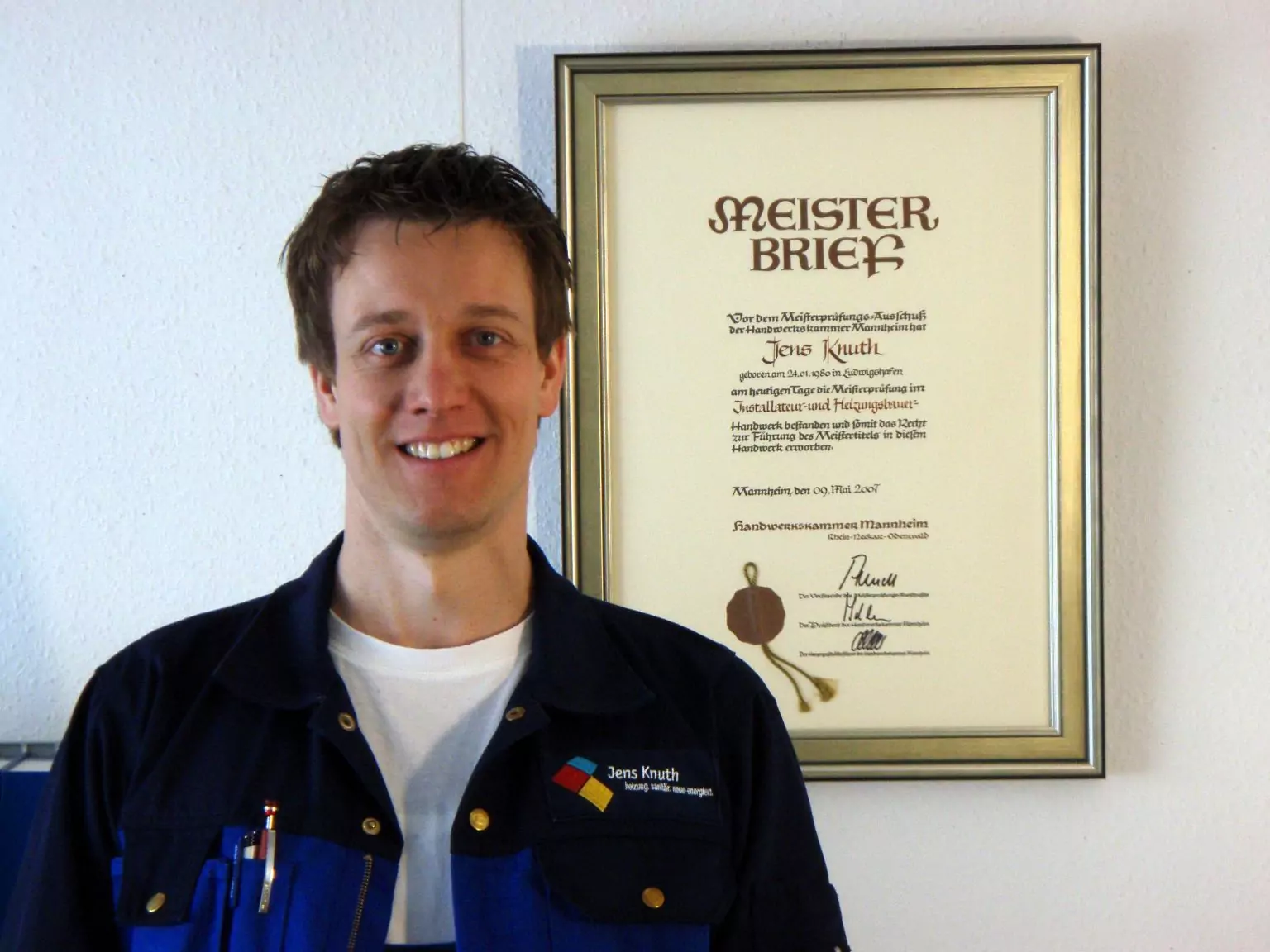 Jens Knuth Meisterbrief 2010