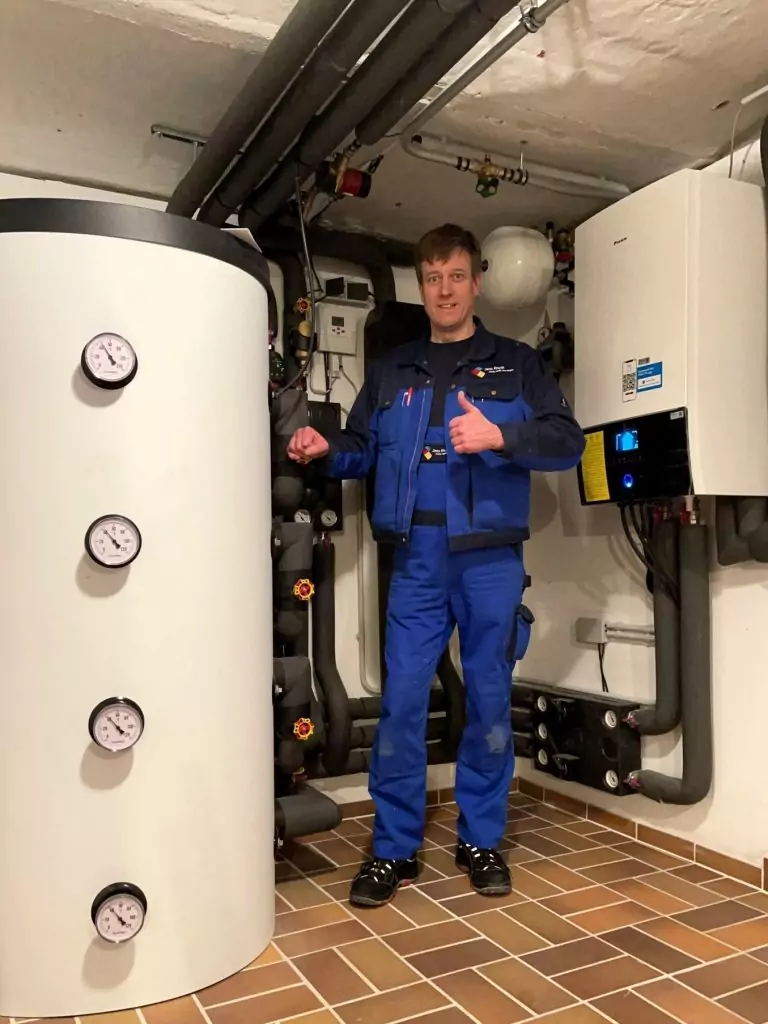 Jens Knuth, Wärmepumpe-Innengerät mit Puffersspeicher