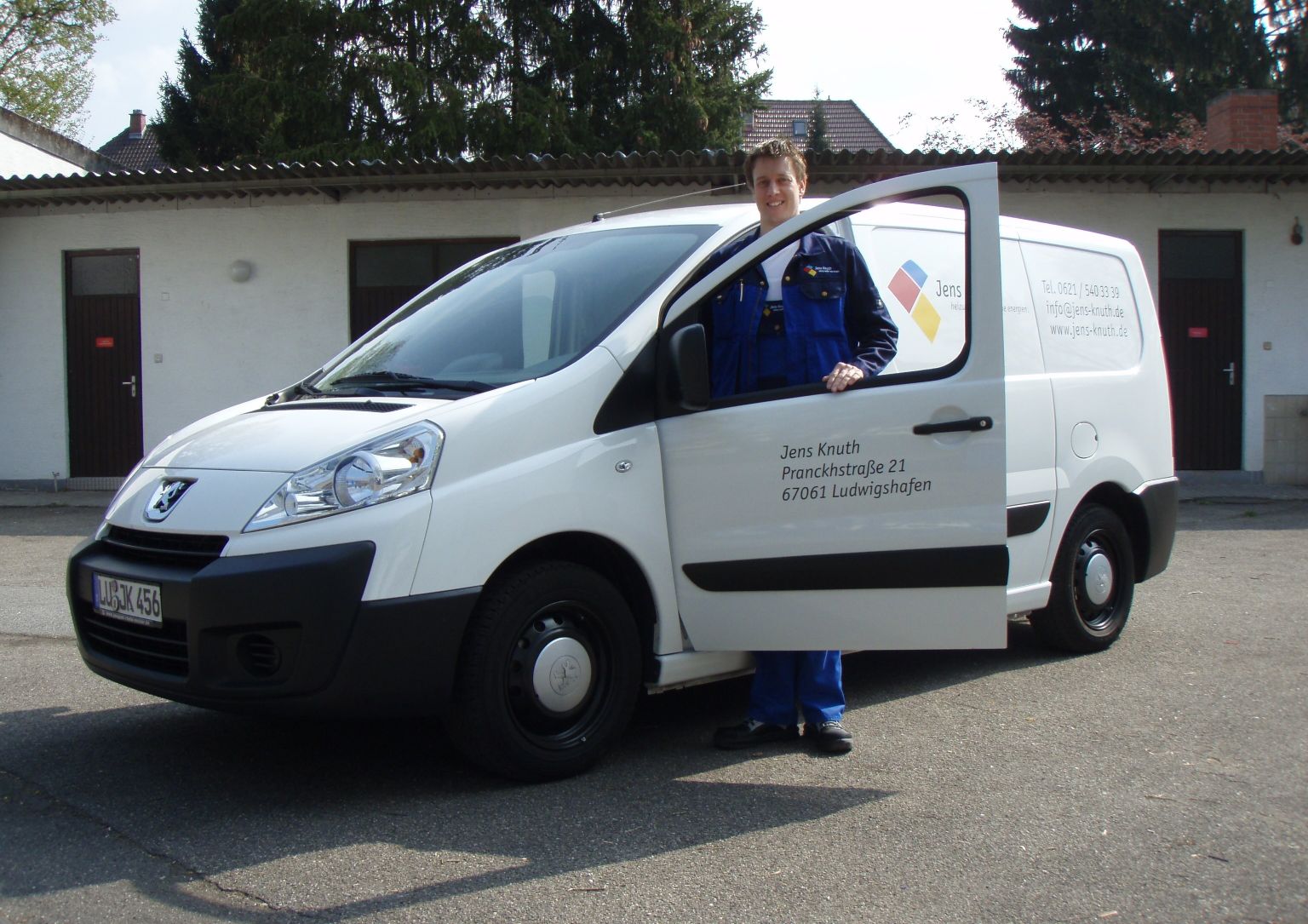 Jens Knuth, das erste Firmenfahrzeug