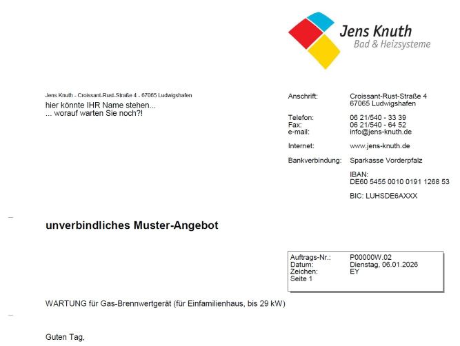 Screenshot MUSTER-ANGEBOT